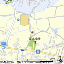 福岡県筑後市蔵数1058周辺の地図