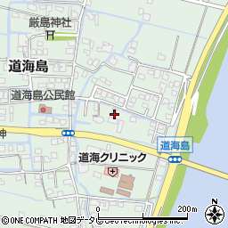 福岡県大川市道海島628周辺の地図