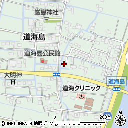 福岡県大川市道海島623周辺の地図