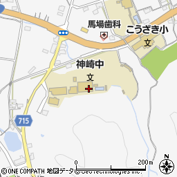 大分市立神崎中学校周辺の地図