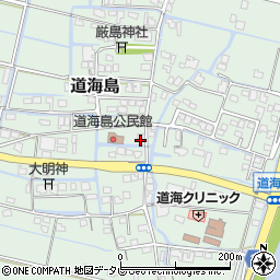 福岡県大川市道海島552周辺の地図