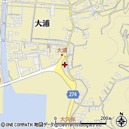 愛媛県宇和島市大浦160周辺の地図
