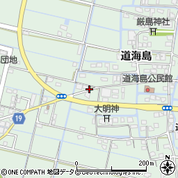 福岡県大川市道海島541周辺の地図