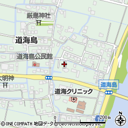 福岡県大川市道海島624周辺の地図