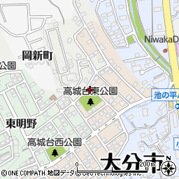 高城台東公園トイレ周辺の地図