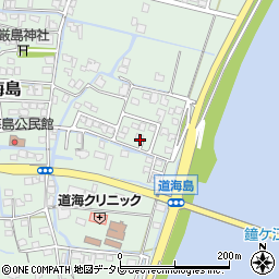 福岡県大川市道海島276周辺の地図