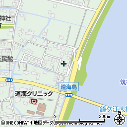 福岡県大川市道海島284周辺の地図