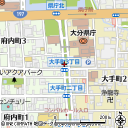 県庁正門前周辺の地図