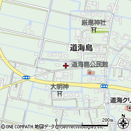 福岡県大川市道海島525周辺の地図