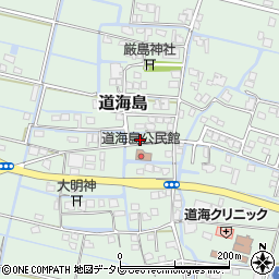 福岡県大川市道海島530周辺の地図