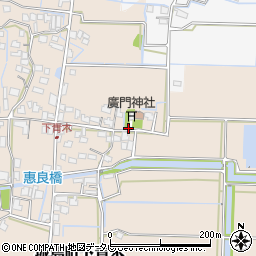 福岡県久留米市城島町下青木周辺の地図