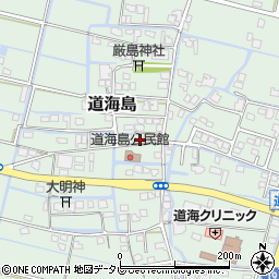 福岡県大川市道海島531周辺の地図