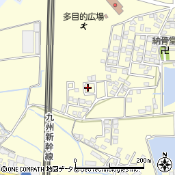 福岡県筑後市蔵数328周辺の地図