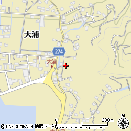 愛媛県宇和島市大浦172周辺の地図