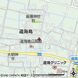 福岡県大川市道海島500周辺の地図