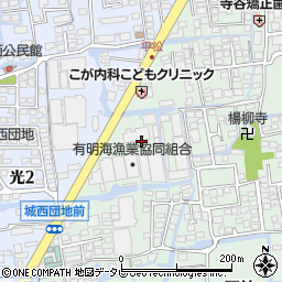 佐賀県有明海漁業協同組合　本所周辺の地図
