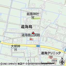 福岡県大川市道海島510周辺の地図