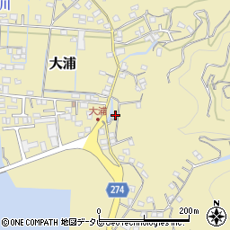 愛媛県宇和島市大浦1周辺の地図