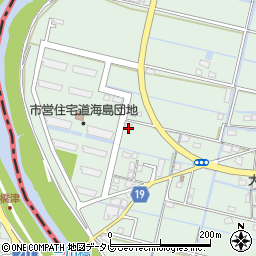 福岡県大川市道海島342周辺の地図