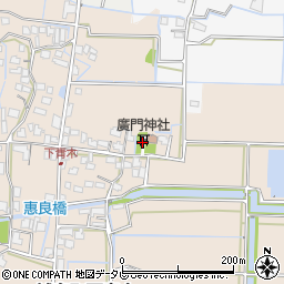 廣門神社周辺の地図