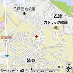 大分県大分市皆春189-18周辺の地図