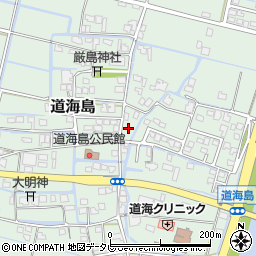 福岡県大川市道海島464周辺の地図