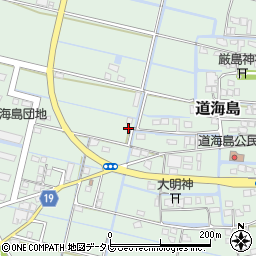福岡県大川市道海島334周辺の地図