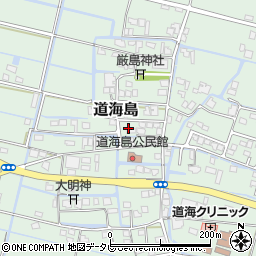 福岡県大川市道海島494周辺の地図