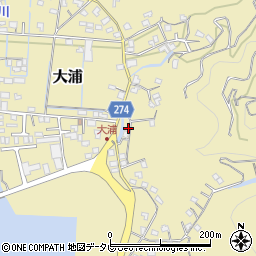 愛媛県宇和島市大浦新周辺の地図