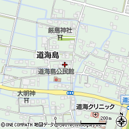 福岡県大川市道海島498周辺の地図