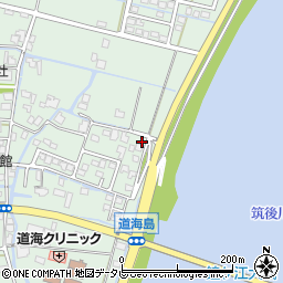 福岡県大川市道海島266周辺の地図