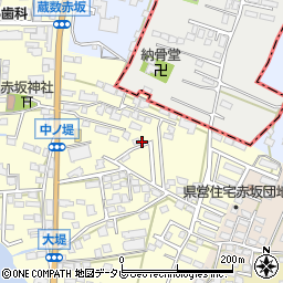 福岡県筑後市蔵数571-12周辺の地図