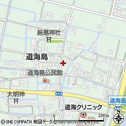 福岡県大川市道海島462周辺の地図