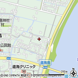 福岡県大川市道海島282周辺の地図
