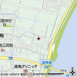 福岡県大川市道海島262周辺の地図