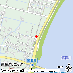 福岡県大川市道海島253周辺の地図