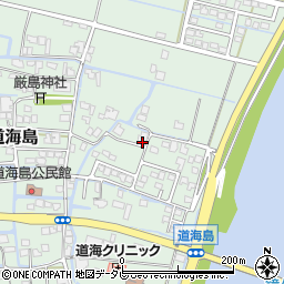 福岡県大川市道海島260周辺の地図