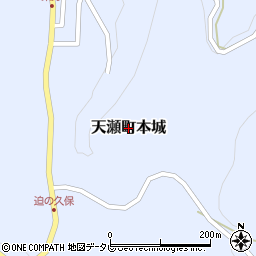 大分県日田市天瀬町本城周辺の地図