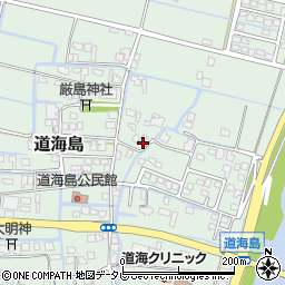 福岡県大川市道海島453周辺の地図