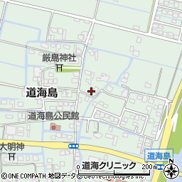 福岡県大川市道海島459周辺の地図