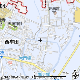 福岡県筑後市西牟田4083周辺の地図