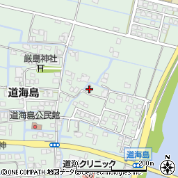 福岡県大川市道海島258周辺の地図