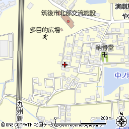 福岡県筑後市蔵数517-5周辺の地図