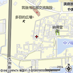 福岡県筑後市蔵数517-6周辺の地図