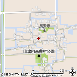 山津公民館周辺の地図