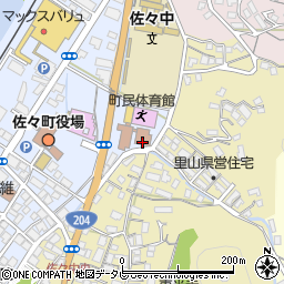 佐々町役場佐々町教育委員会　佐々町公民館・住民総合センター・地域交流センター周辺の地図