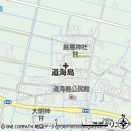 福岡県大川市道海島416周辺の地図