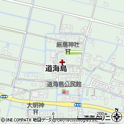 福岡県大川市道海島424周辺の地図