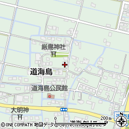福岡県大川市道海島429周辺の地図