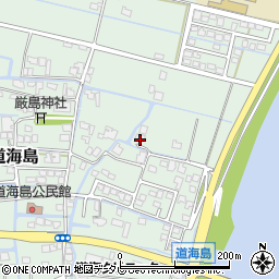 福岡県大川市道海島255周辺の地図
